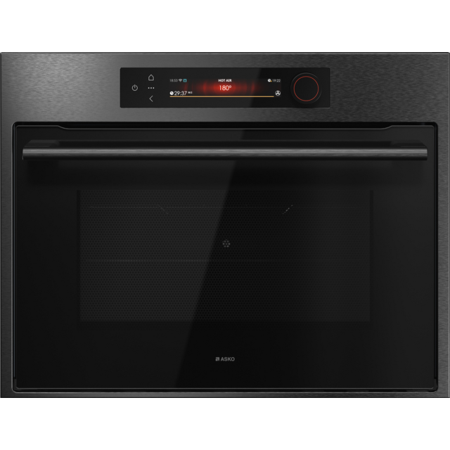 ASKO OCM64BSH 45cm Built-In Oven Microwave Black Steel