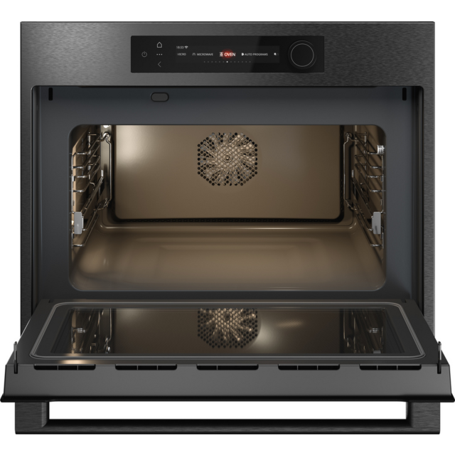 ASKO OCM64BSH 45cm Built-In Oven Microwave Black Steel