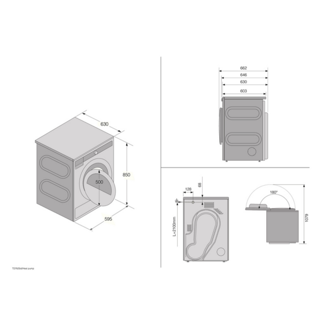 ASKO T309HCW.UK 9kg Heat Pump Tumble Dryer White