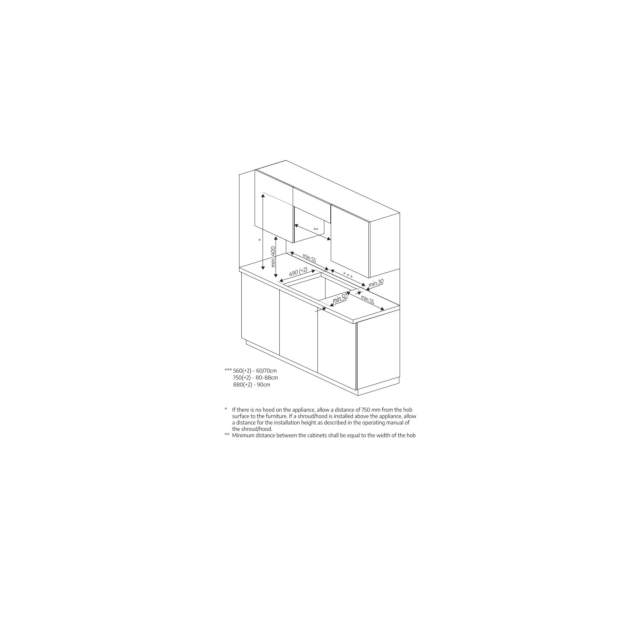 Beko CIHYI21B 58cm Induction Hob - Black