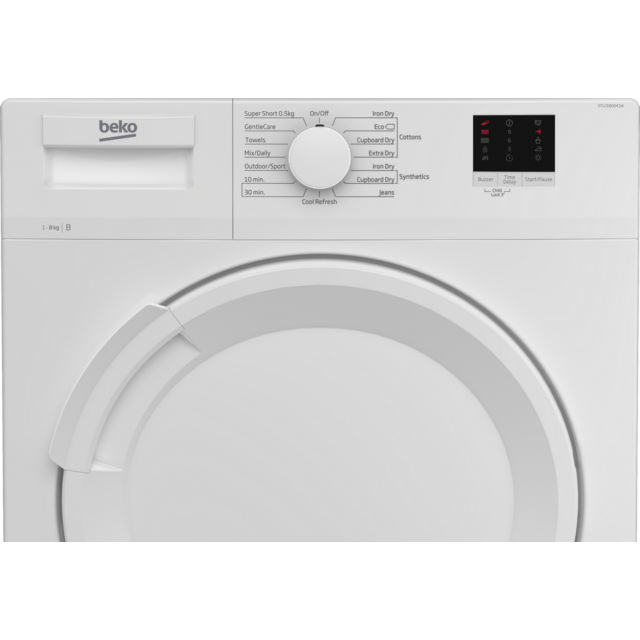 Beko DTLCE80041W 8kg Condenser Tumble Dryer