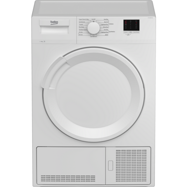 Beko DTLCE80041W 8kg Condenser Tumble Dryer