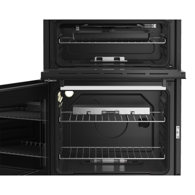 Beko EDG634W 60cm Double Oven Gas Cooker with Gas Hob - White