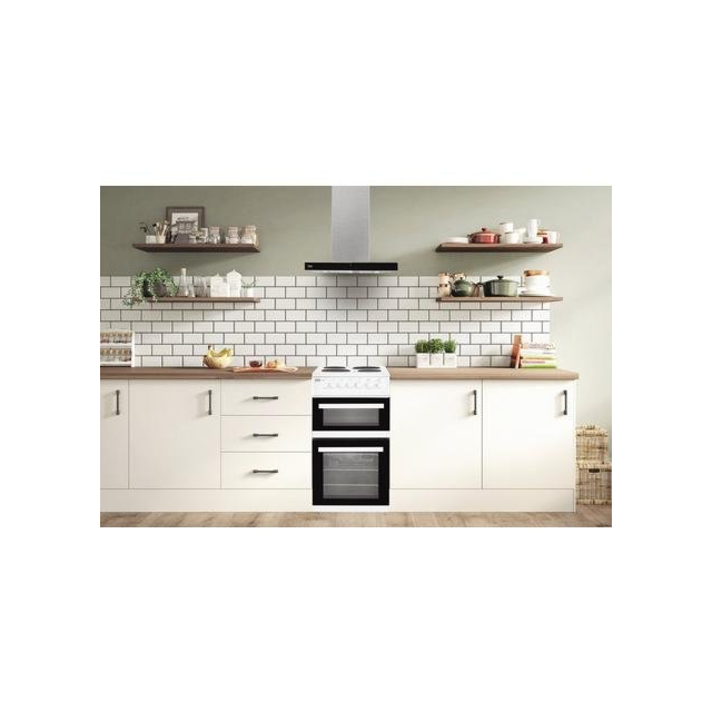 Beko EDP503W 50cm Electric Double Oven Cooker