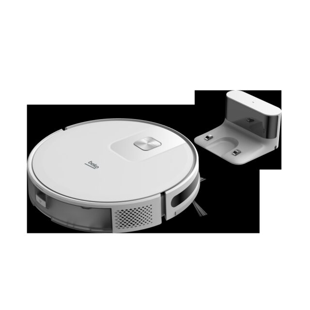 Beko VRR60314VW Robot Vacuum Cleaner - 150 Minutes Run Time - White