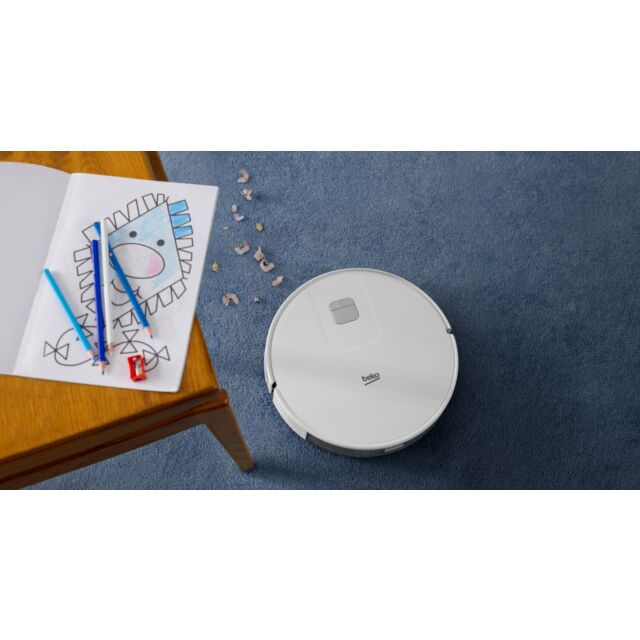 Beko VRR60314VW Robot Vacuum Cleaner - 150 Minutes Run Time - White