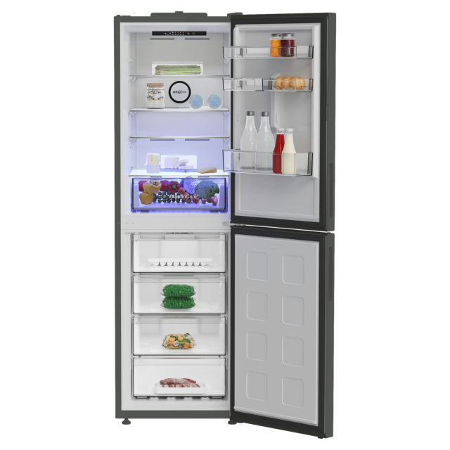 Blomberg VitaminCare+ KND24692VG  59.7cm 50/50 Total No Frost AeroActive  Fridge Freezer - Graphite