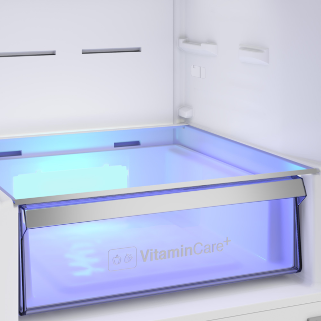 Blomberg VitaminCare+ KND24692VG  59.7cm 50/50 Total No Frost AeroActive  Fridge Freezer - Graphite