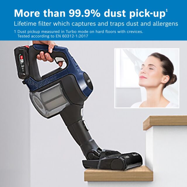 Bosch BBS611GBKIT BBS611GB Cordless Vacuum Cleaner - 30 Minute Run Time - Black PLUS Battery