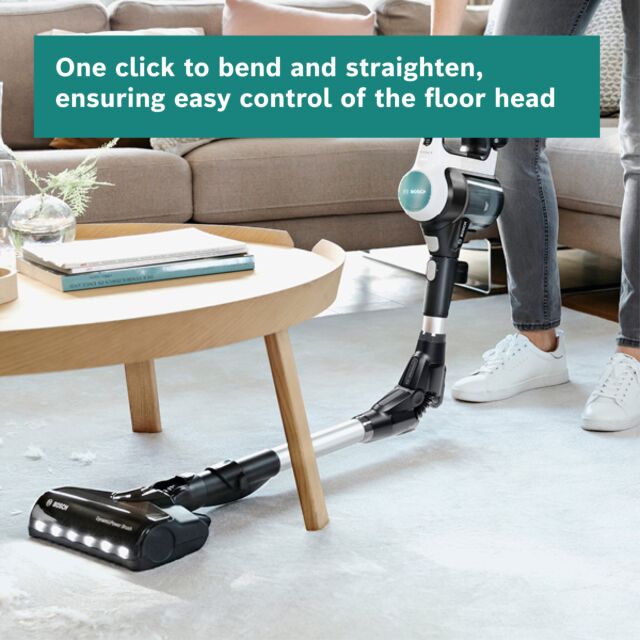 Bosch BCS71HYGGBKIT Unlimited 7 BCS71HYGGB Aqua Vacuum & Mop - 40 Minutes Run Time - White PLUS Battery