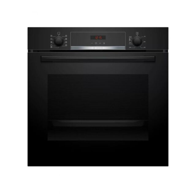 Bosch HBS573BB0B 60cm Series 4 Built-In Single Electric Pyrolytic Oven in Black