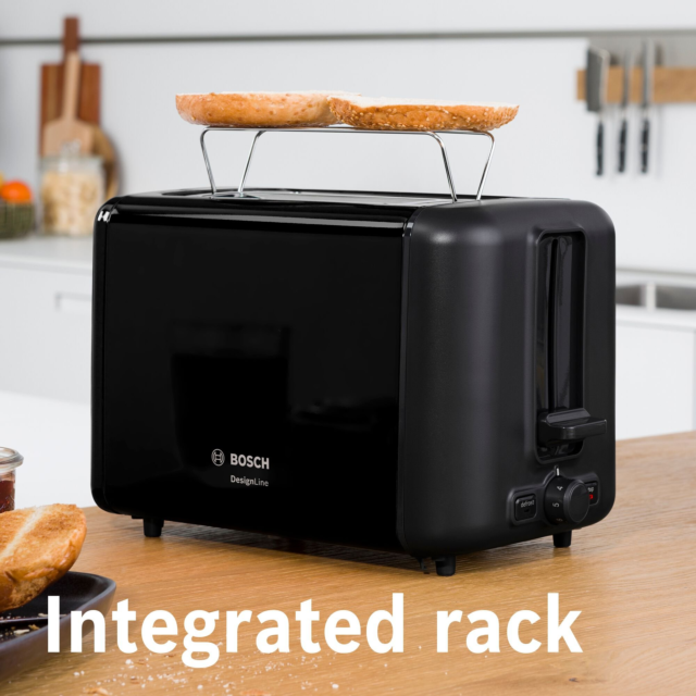 Bosch TAT4M243GB 4 Slice Toaster - Black