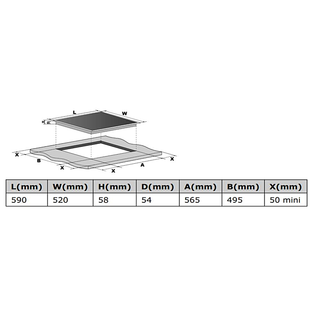 Cata ICONFLEX60F Induction Hob