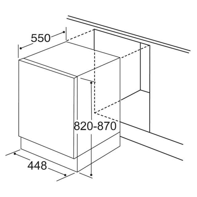 CDA CDI4251 Slimline Integrated Dishwasher 45cm