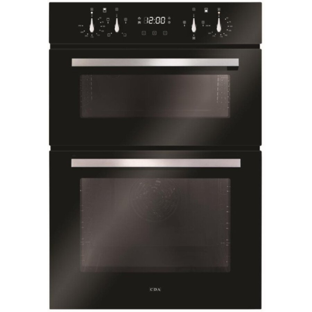 CDA DC941BL Electric Double Oven with 94L Capacity