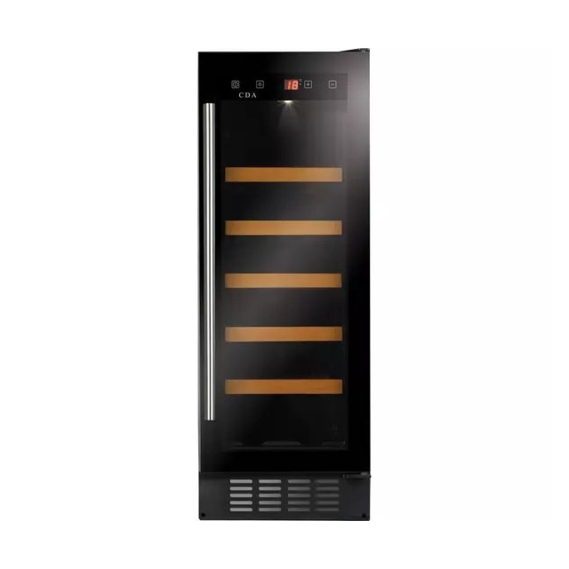 CDA FWC304BL Undercounter Slimline Wine Cooler - Black