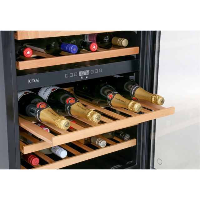 CDA FWC604BL Undercounter Wine Cooler - Black