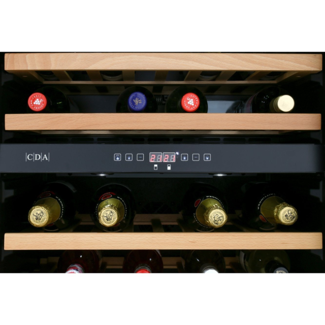 CDA FWC604BL Undercounter Wine Cooler - Black