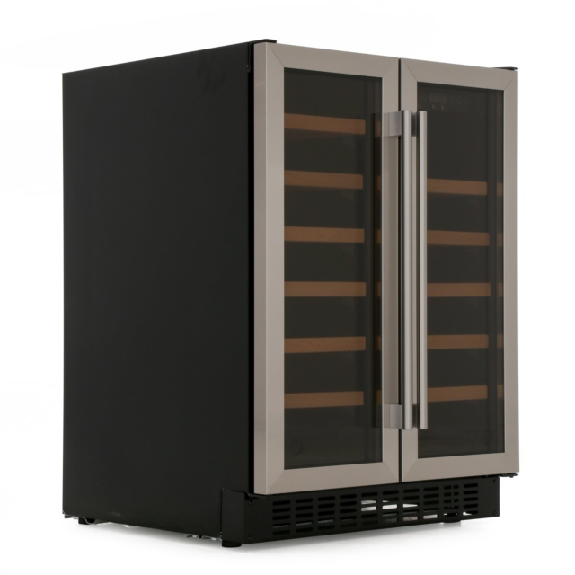 CDA FWC624SS Undercounter Double Door Wine Cooler - Stainless Steel