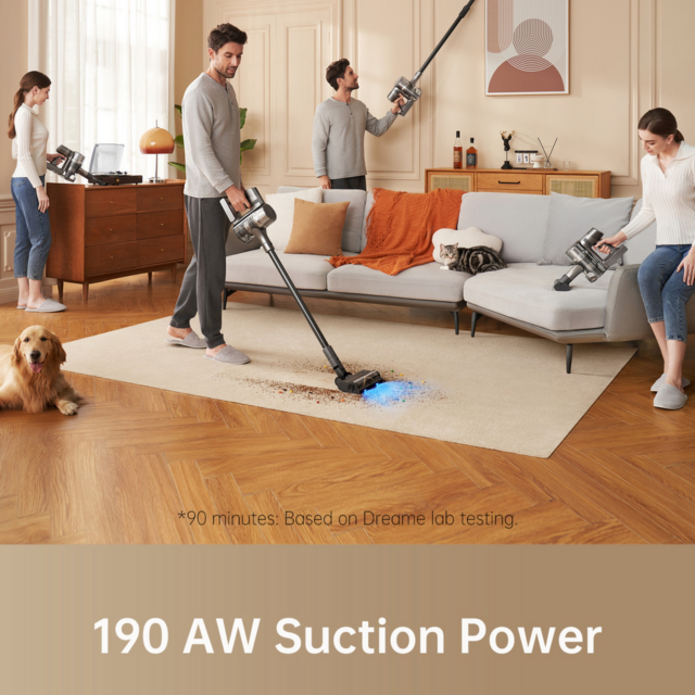 Dreame R20 Cordless Stick Vacuum with 600W Suction