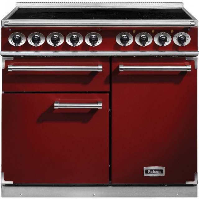 Falcon Deluxe 1000 Induction Cherry Red/Nickel F1000DXEIRD/N-EU
