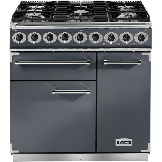Falcon Deluxe 900 Dual Fuel Slate/Nickel F900DXDFSL/NM