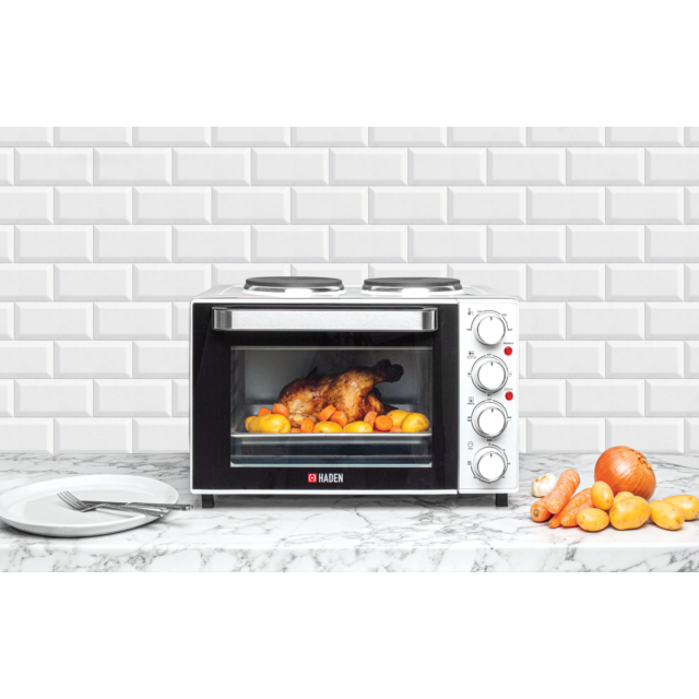 Haden 198204 48cm Built In Electric Single Table Top Oven - White
