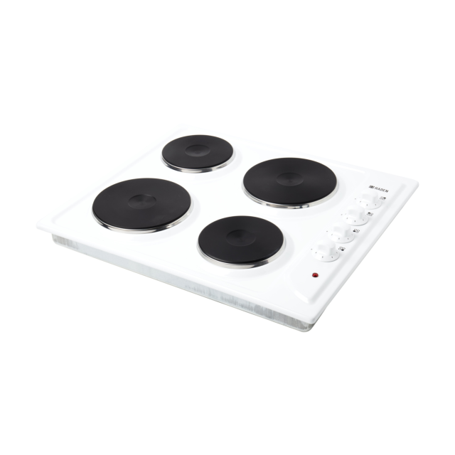 Haden HSP60W 57.5cm Solid Plate Hob - White