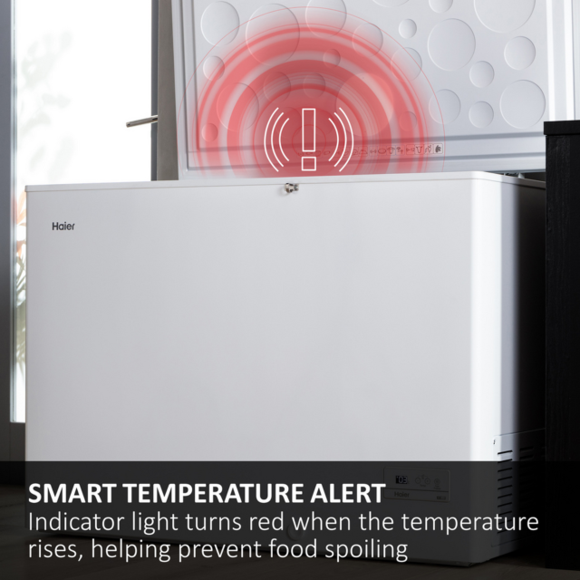 Haier HCE519EK 508L White Chest Freezer E Class