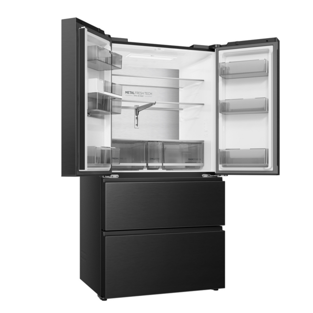 Haier HFR59F18CWMB 700L French Door Fridge Freezer Black
