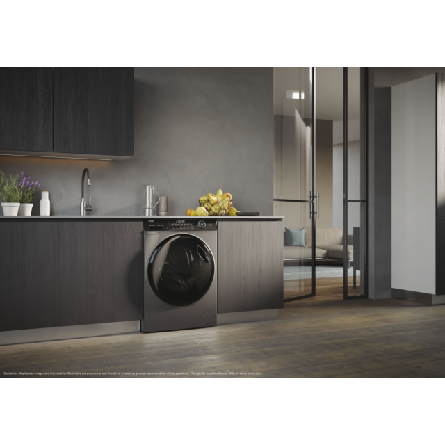 Haier HW100B14959S8U1 10kg 1400 Spin Washer Graphite