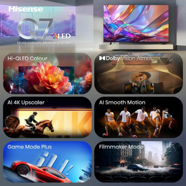 Hisense 43Q7STUK PRO 43in 4K Ultra HD Smart TV