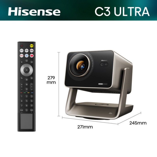 Hisense C3TUKULTRA Projector Grey Model