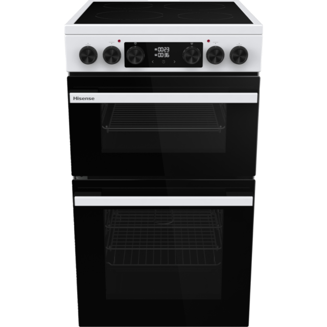 Hisense HDCEC5C10W Freestanding Electric Cooker