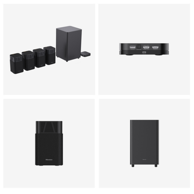 Hisense HT Saturn Wireless 4.1.2ch Soundbar Black