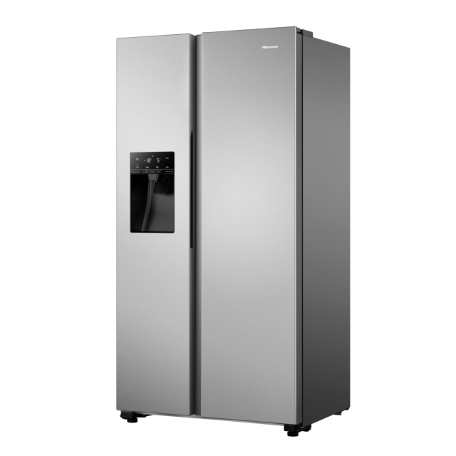 Hisense RS694N4TIE 91cm No Frost American Style Fridge Freezer - Stainless Steel