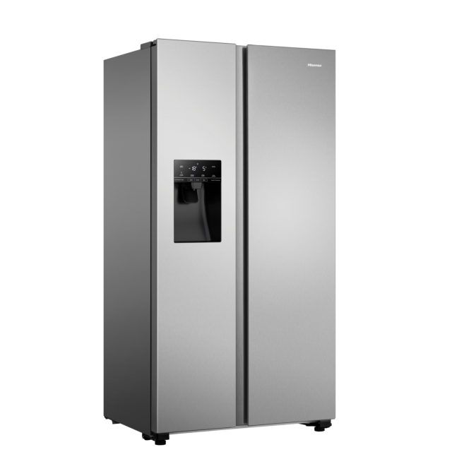 Hisense RS694N4TIE 91cm No Frost American Style Fridge Freezer - Stainless Steel