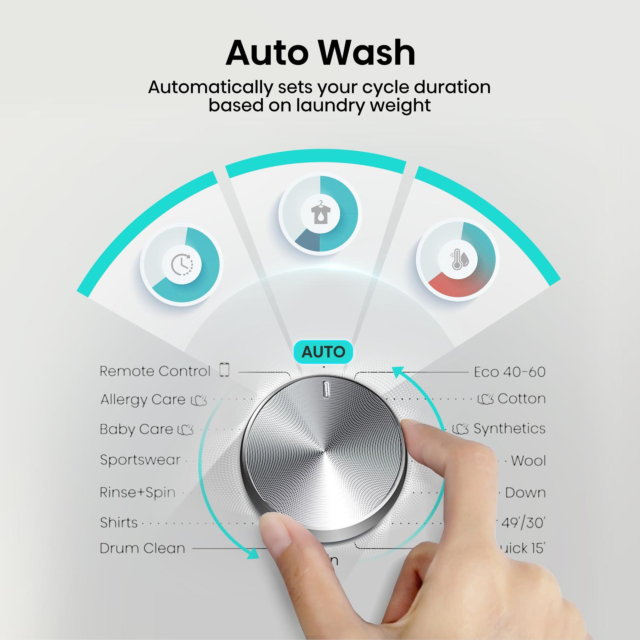 Hisense WF3S8043BB3 8kg 1400 Spin Washing Machine Black
