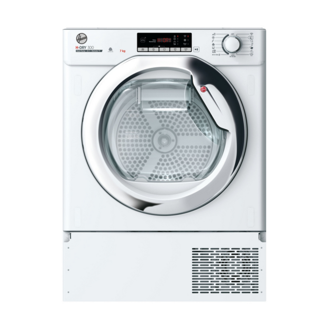 Hoover BATD H7A2TCE-80 7kg Built-In Heat Pump Dryer White