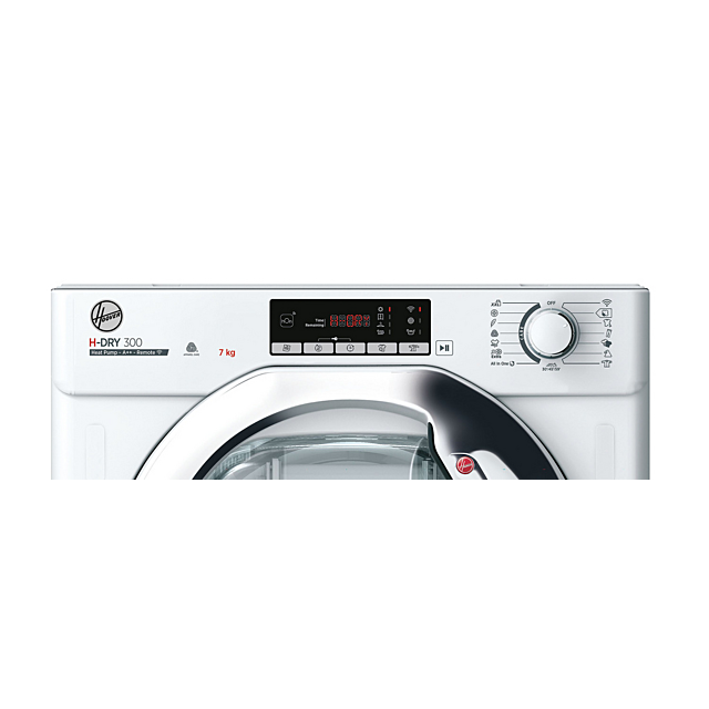 Hoover BATD H7A2TCE-80 7kg Built-In Heat Pump Dryer White