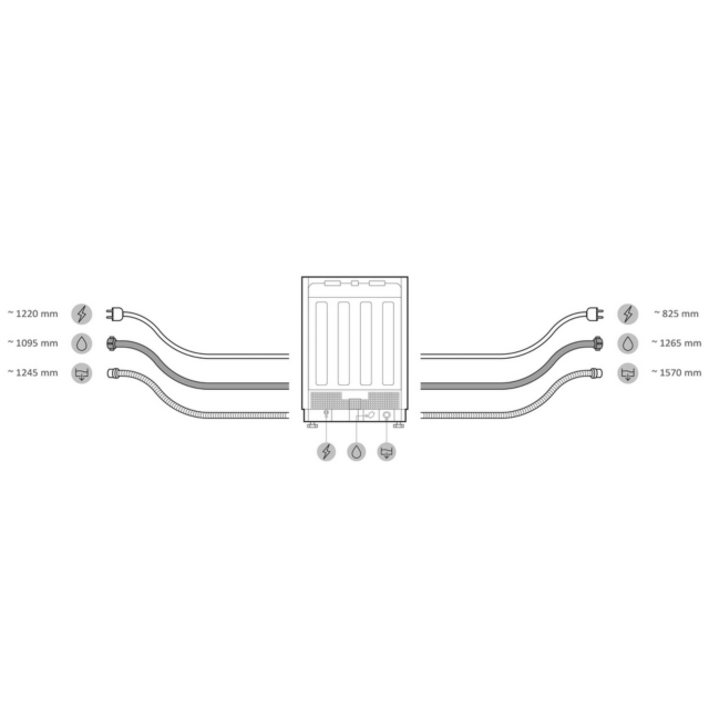 Hoover HFP 4C7E0W-80 Dishwasher 14 Settings White