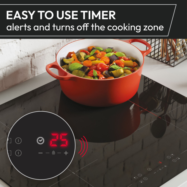 Hoover HIF84DCS 80cm Induction Smart Hob Black