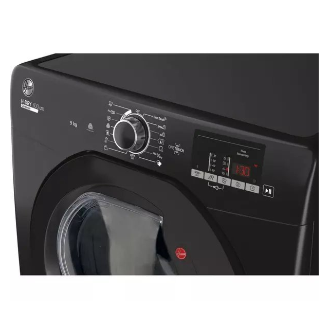 Hoover HLE C9DGB HLEC9DGB-80 9kg Tumble Dryer - Black