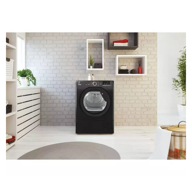 Hoover HLE C9DGB HLEC9DGB-80 9kg Tumble Dryer - Black