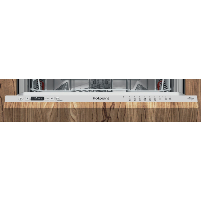 Hotpoint H2I HD526 UK H2IHD526UK Built In Dishwasher - Silver - 14 Place Settings