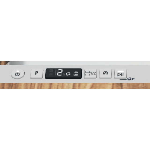 Hotpoint H2I HD526 UK H2IHD526UK Built In Dishwasher - Silver - 14 Place Settings
