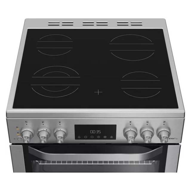 Hotpoint HDE6VDCASX 60cm Double Electric Ceramic Cooker