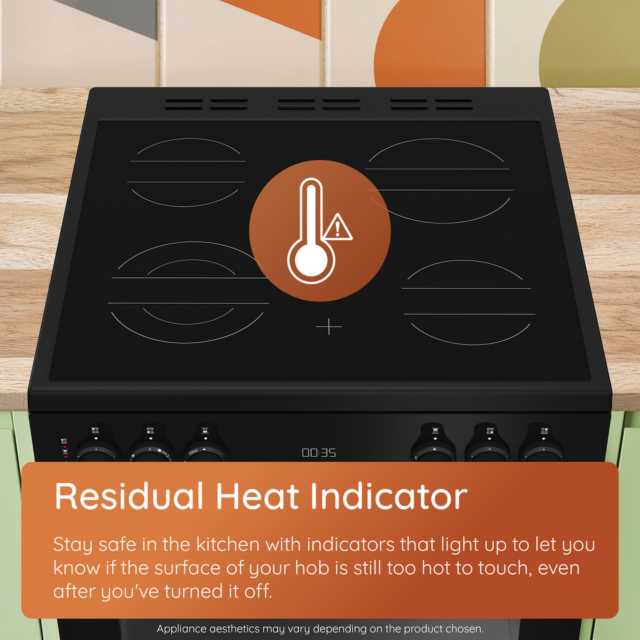 Hotpoint HDE6VDCAX 60cm Double Oven Electric Cooker