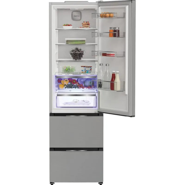 Hotpoint HPKF 5351 XP4UK American Fridge Freezer - Steel