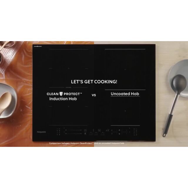 Hotpoint TS6477CCPNE 77cm CleanProtect Induction Hob - Black